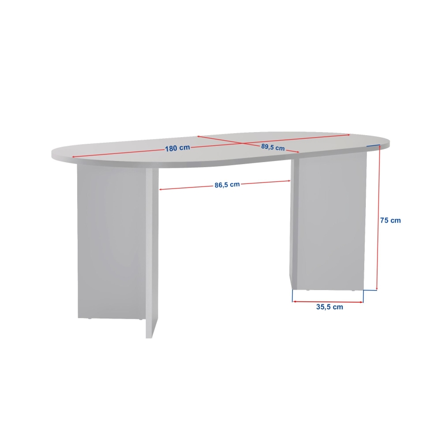 Blagovaonski stol NEL 180x90 cm bež