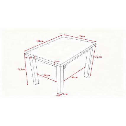 Blagovaonski stol NOAH hrast