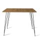 Blagovaonski stol SANDALF 75x90 cm smeđa/crna