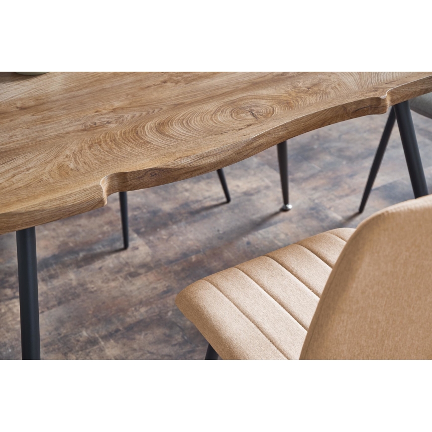 Blagovaonski stol SOLACE hrast/crna