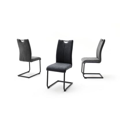 Blagovaonski stolci GALIRA, 4 kom, sivi