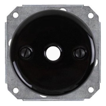 Bohemia-Design - Keramička retro kabelska uvodnica crna