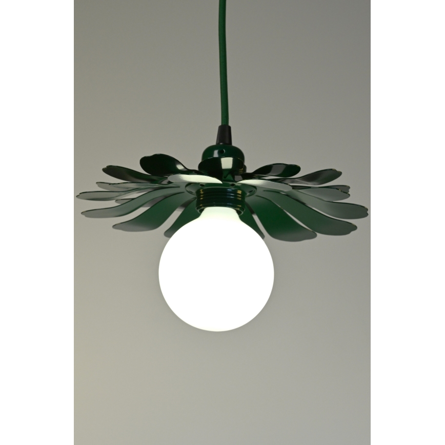 Bohemia-Design - Luster na kabelu 1xE27/60W/230V zelena