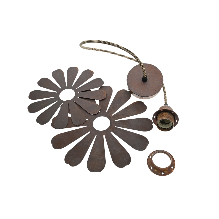 Bohemia-Design - Luster na sajli 1xE27/60W/230V brončana