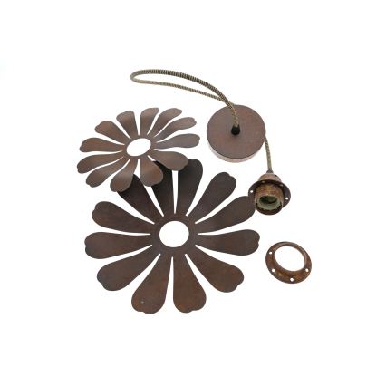 Bohemia-Design - Luster na sajli 1xE27/60W/230V brončana