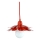 Bohemia-Design - Luster na sajli 1xE27/60W/230V crvena