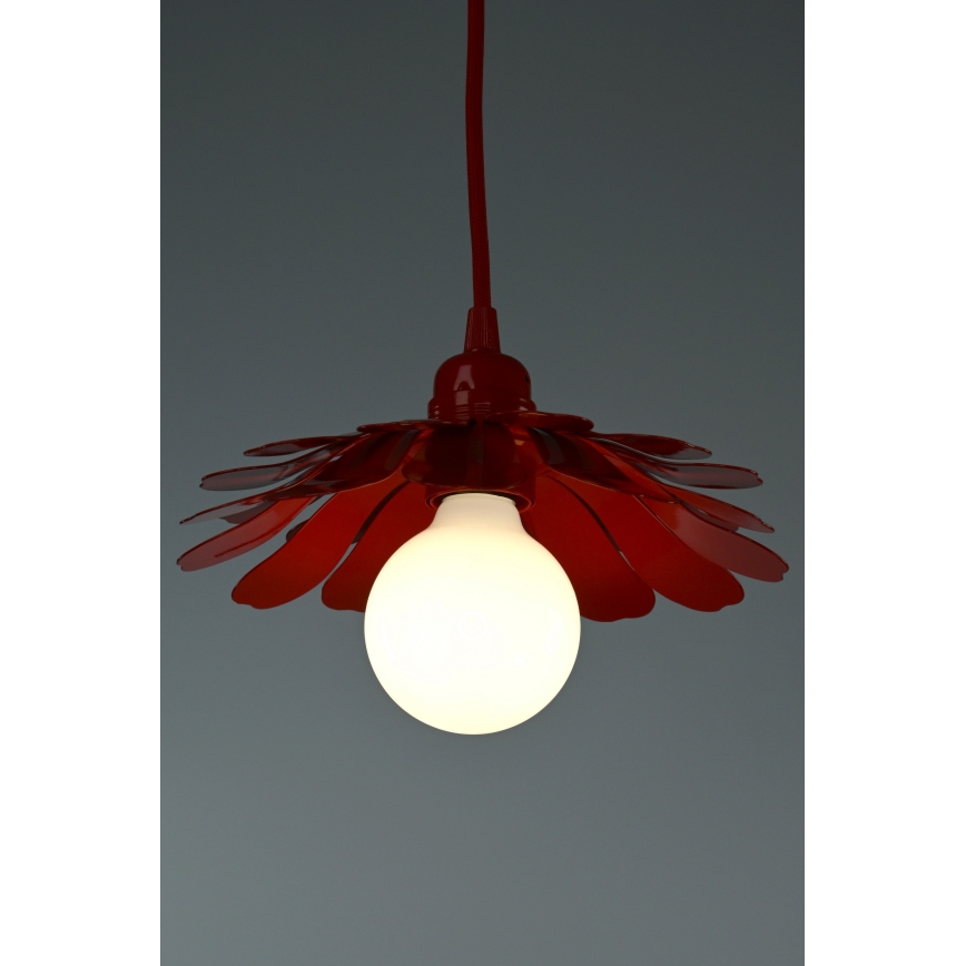 Bohemia-Design - Luster na sajli 1xE27/60W/230V crvena