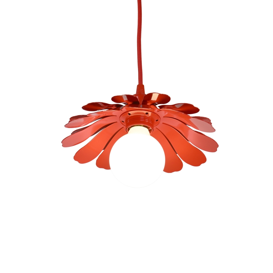 Bohemia-Design - Luster na sajli 1xE27/60W/230V crvena