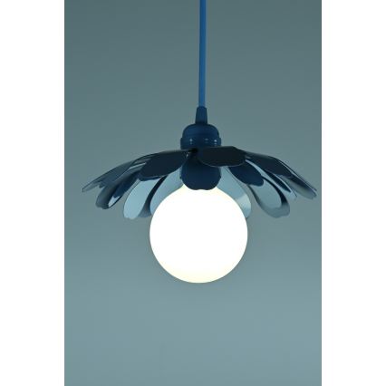 Bohemia-Design - Luster na sajli 1xE27/60W/230V plava