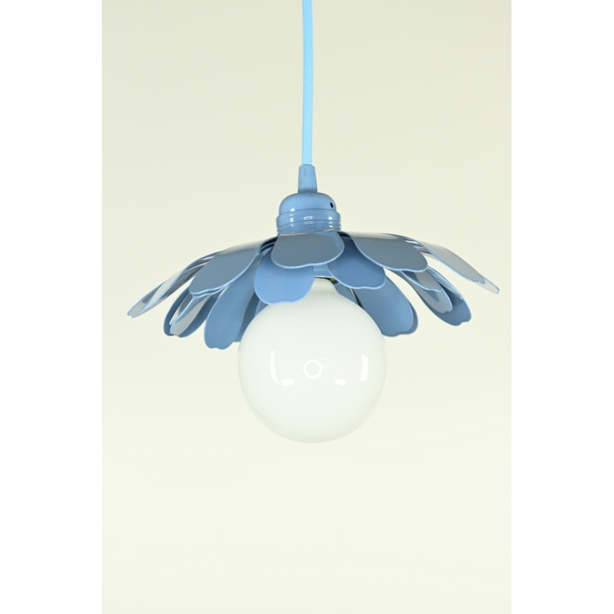 Bohemia-Design - Luster na sajli 1xE27/60W/230V plava