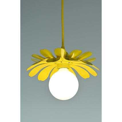 Bohemia-Design - Luster na sajli 1xE27/60W/230V žuta