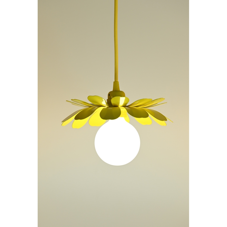 Bohemia-Design - Luster na sajli 1xE27/60W/230V žuta