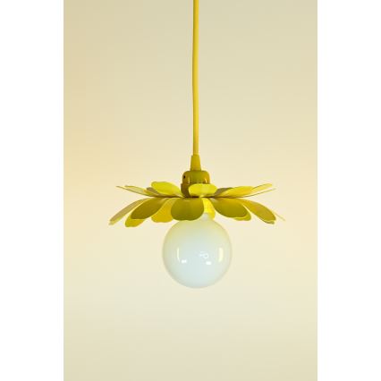 Bohemia-Design - Luster na sajli 1xE27/60W/230V žuta
