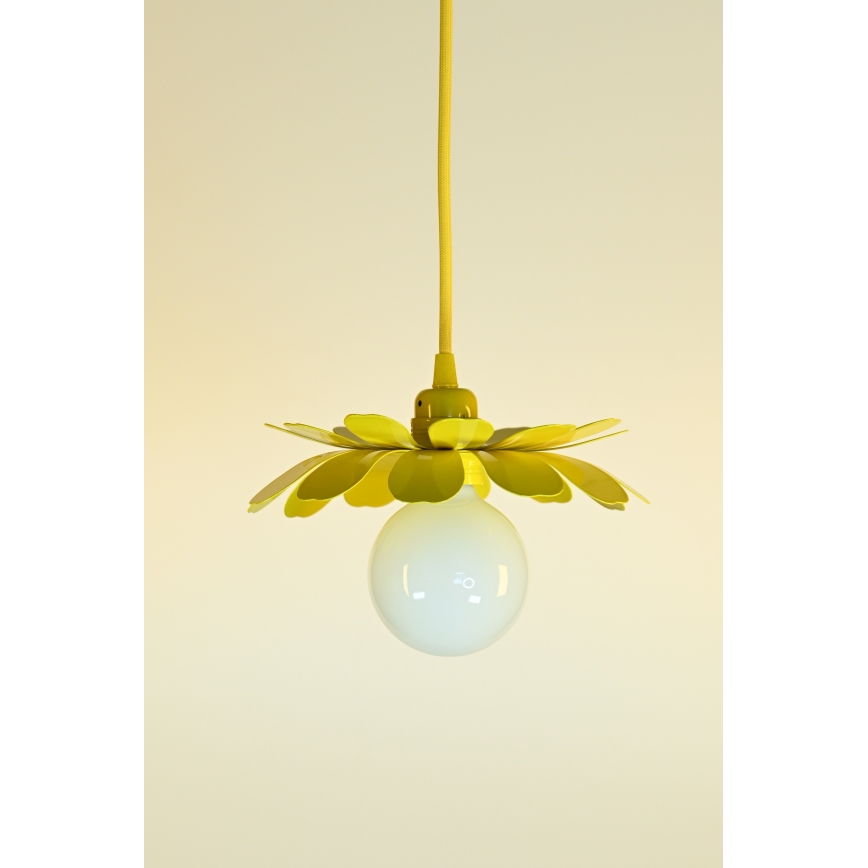 Bohemia-Design - Luster na sajli 1xE27/60W/230V žuta