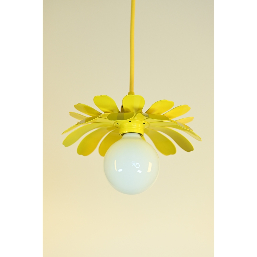 Bohemia-Design - Luster na sajli 1xE27/60W/230V žuta