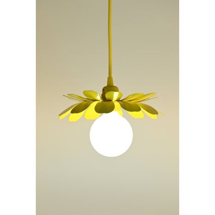 Bohemia-Design - Luster na sajli 1xE27/60W/230V, žuti