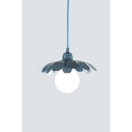 Bohemia-Design - Plavi luster na lanku 1xE27/60W/230V