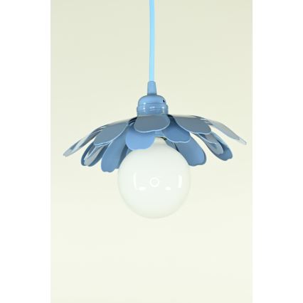 Bohemia-Design - Plavi luster na lanku 1xE27/60W/230V