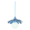 Bohemia-Design - Plavi luster na sajli 1xE27/60W/230V