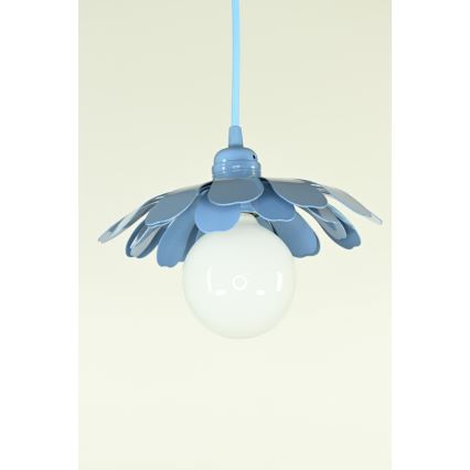 Bohemia-Design - Plavi luster na sajli 1xE27/60W/230V