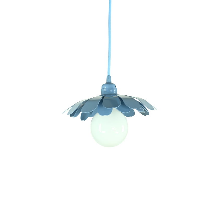 Bohemia-Design - Plavi luster na sajli 1xE27/60W/230V