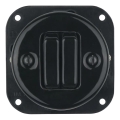Bohemia-Design - Porculanski retro regulator za žaluzije bez okvira crni