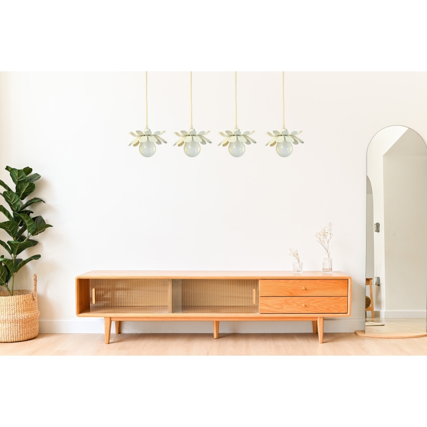 Bohemia-Design - Viseći luster na kabelu 1xE27/60W/230V krem boje