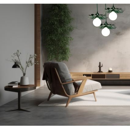 Bohemia-Design - Zeleni luster na kabelu 1xE27/60W/230V