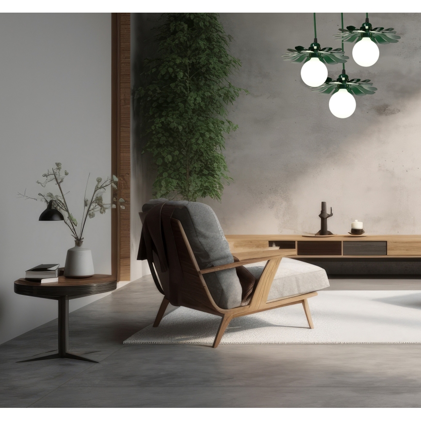 Bohemia-Design - Zeleni luster na kabelu 1xE27/60W/230V