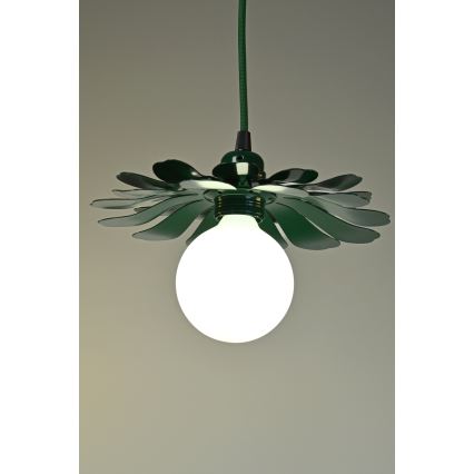 Bohemia-Design - Zeleni luster na kabelu 1xE27/60W/230V