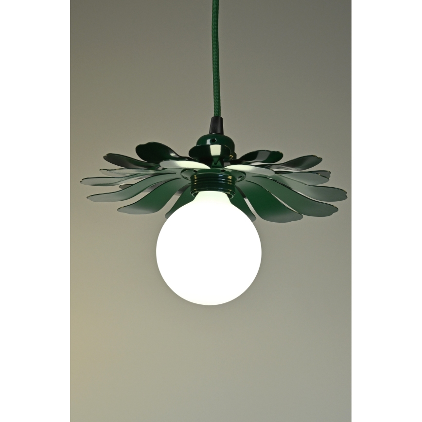 Bohemia-Design - Zeleni luster na kabelu 1xE27/60W/230V