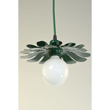 Bohemia-Design - Zeleni luster na kabelu 1xE27/60W/230V