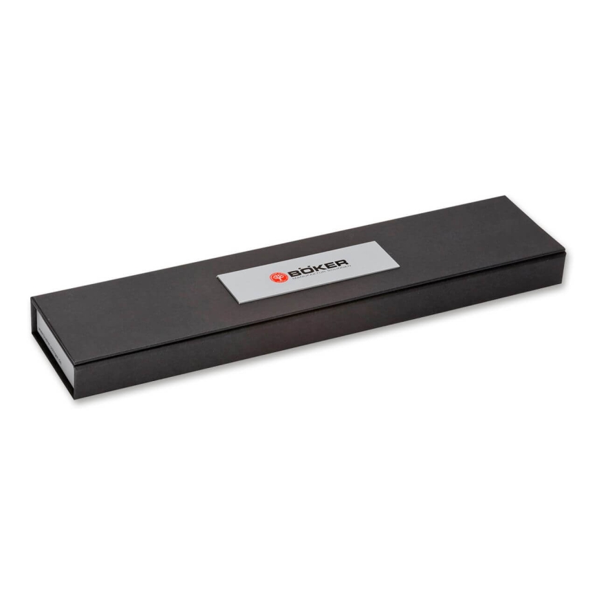 Böker - Damaški kuhinjski nož santoku DAMAST OLIVE 17,2 cm maslinovo drvo