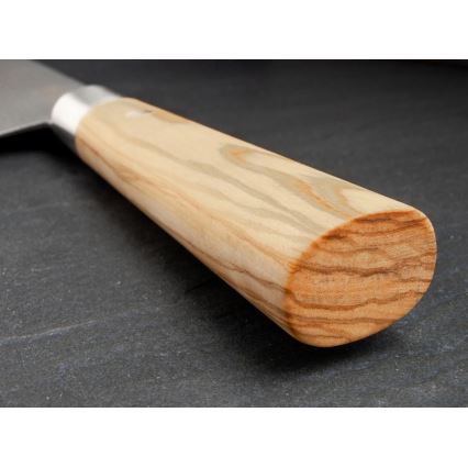 Böker - Damaskski kuhinjski nož DAMAST OLIVE 21,2 cm maslinovo drvo
