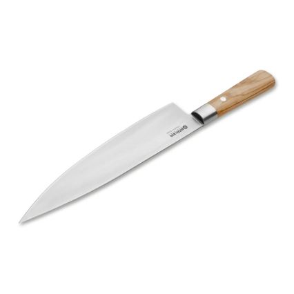 Böker - Damaskski kuhinjski nož DAMAST OLIVE 21,2 cm maslinovo drvo