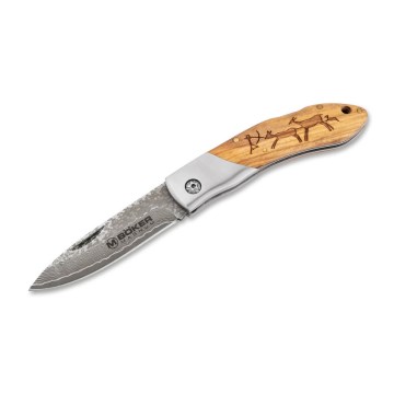 Böker - Džepni damaskni nož Magnum Caveman 19,4 cm