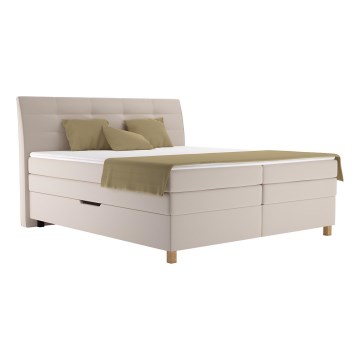Boxspring krevet s madracem BEA 160x200 cm bež