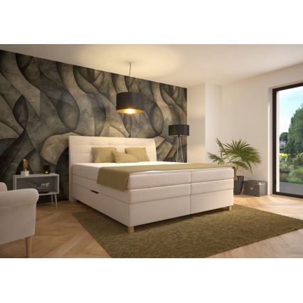 Boxspring krevet s madracem BEA 160x200 cm bež