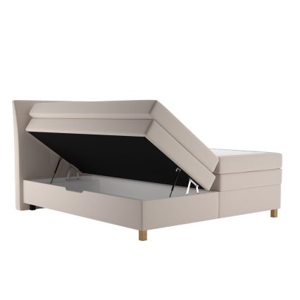 Boxspring krevet s madracem BEA 160x200 cm bež