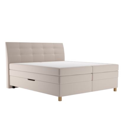 Boxspring krevet s madracem BEA 160x200 cm bež