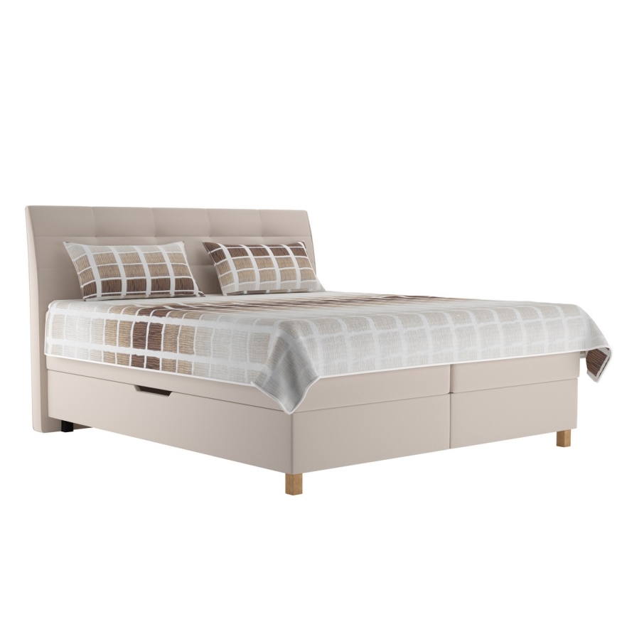 Boxspring krevet s madracem BEA 180x200 cm bež