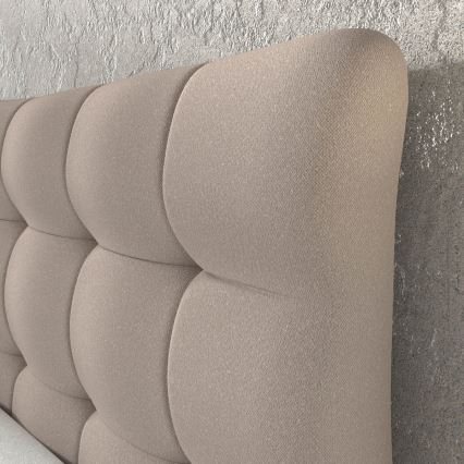 Boxspring krevet s madracima i topperom SOFIA 180x200 cm bež