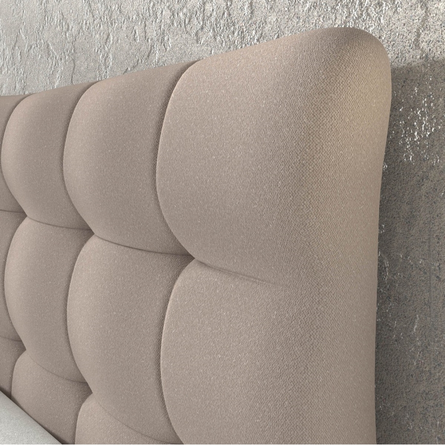 Boxspring krevet s madracima i topperom SOFIA 180x200 cm bež