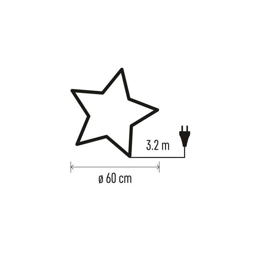 Božićna dekoracija 1xE14/25W/230V pr. 60 cm srebrna