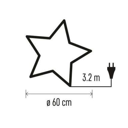 Božićna dekoracija 1xE14/25W/230V pr. 60 cm zlatna