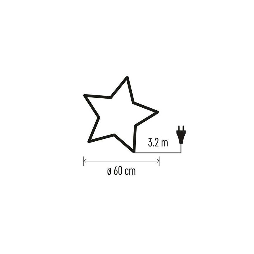 Božićna dekoracija 1xE14/25W/230V pr. 60 cm zlatna