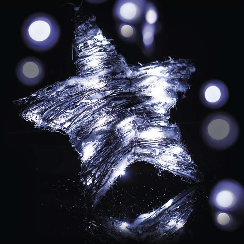 Božićna unutarnja dekoracija IP20 STAR 30xLED/3W/4,5V