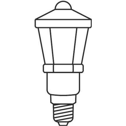 Božićne lampice LANTERN 12xE10/10,7m bijela, Proizvedeno u Europi