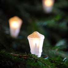 Božićne lampice LANTERN 12xE10/10,7m bijela, Proizvedeno u Europi