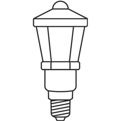 Božićne lampice LUCERNA 12xE10/10,7m topla bijela, Proizvedeno u Europi